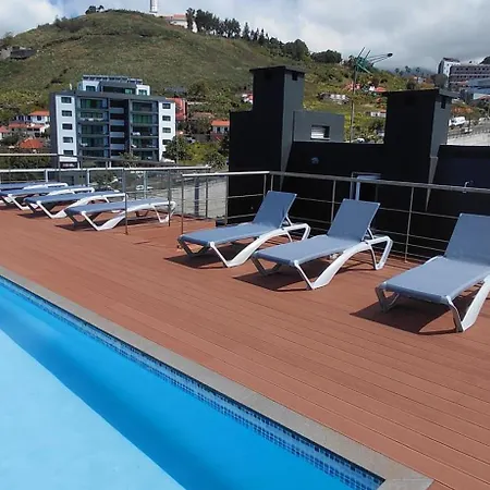 Madeira Mar - Seaview- Floor With Rooftop Pool Apartament *